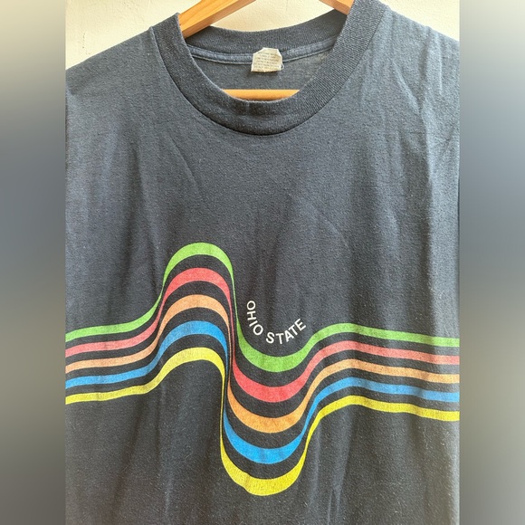 Navy Ohio State Vintage T Shirt - Picture 1 of 3